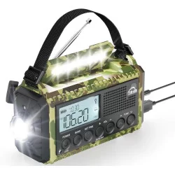 Портативне радіо з ліхтариком на сонячній батареї Roxicosly CR1009 Ultra
